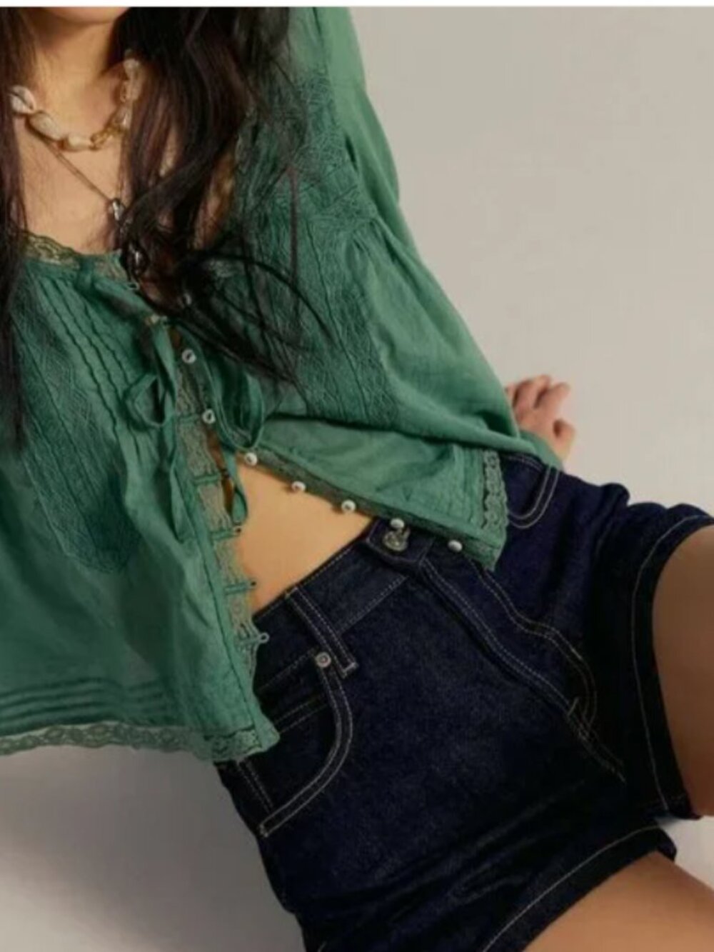 Tippi Denim Shorts In Linger 30